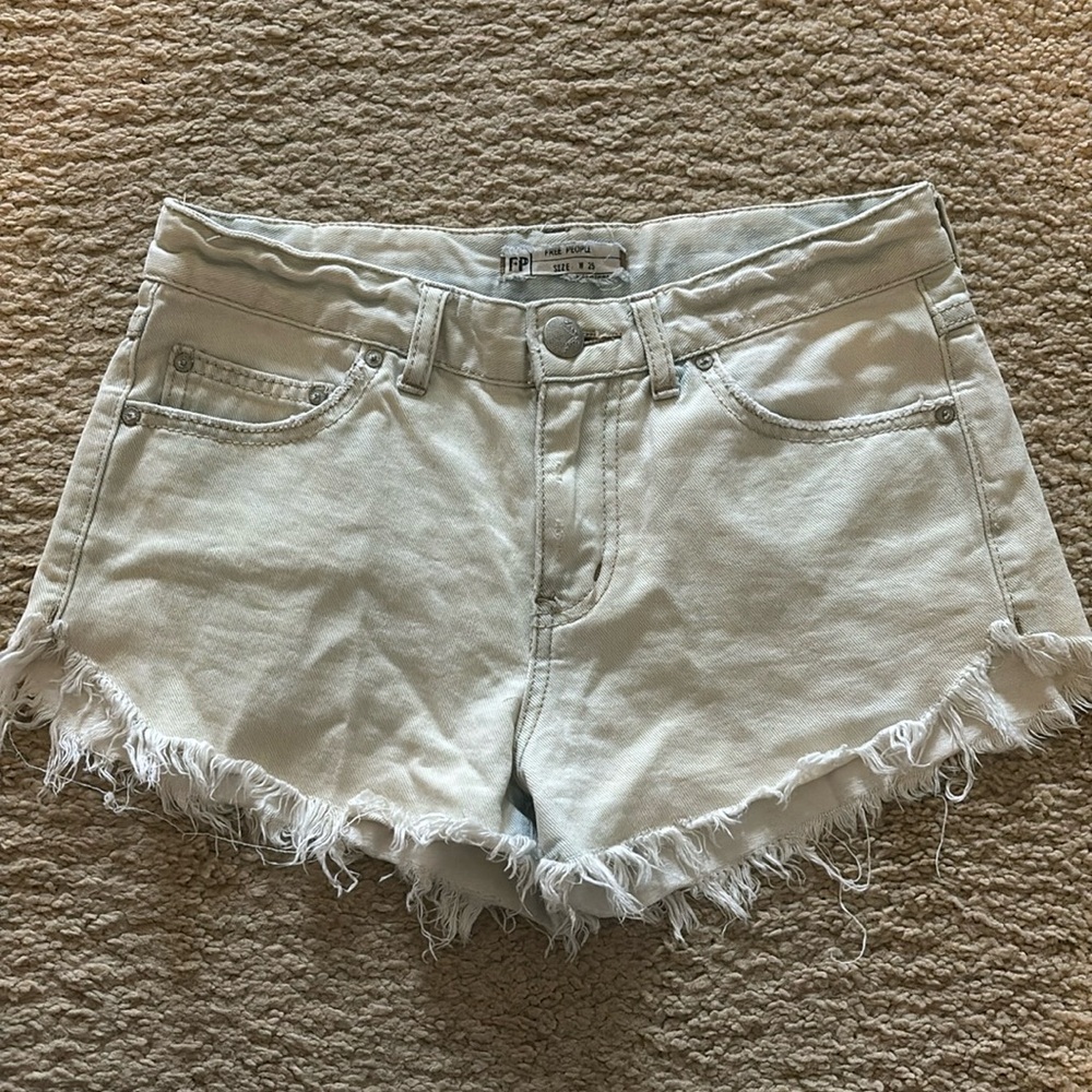 Free People denim shorts